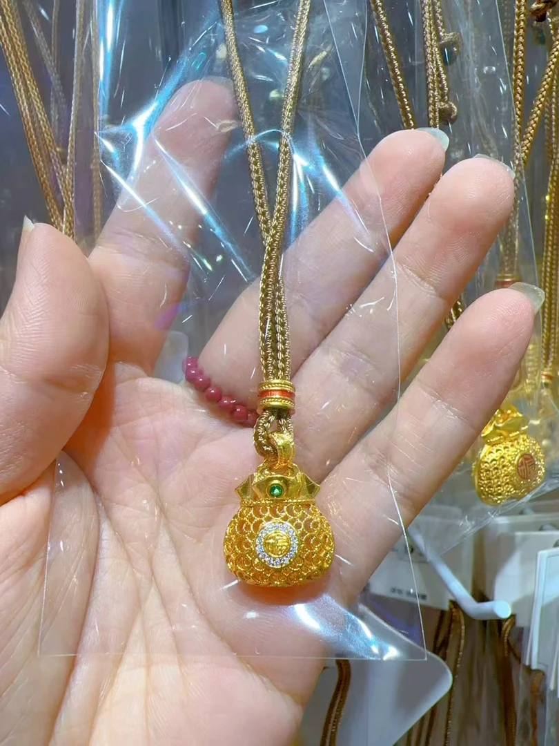 铜合金项链 小福袋项链女气质百搭新款