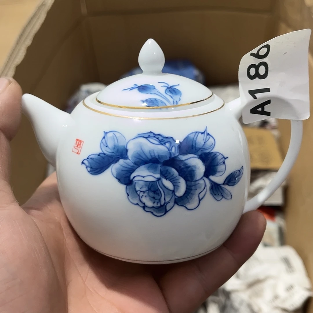 瓷片茶摆件工艺品摆件666