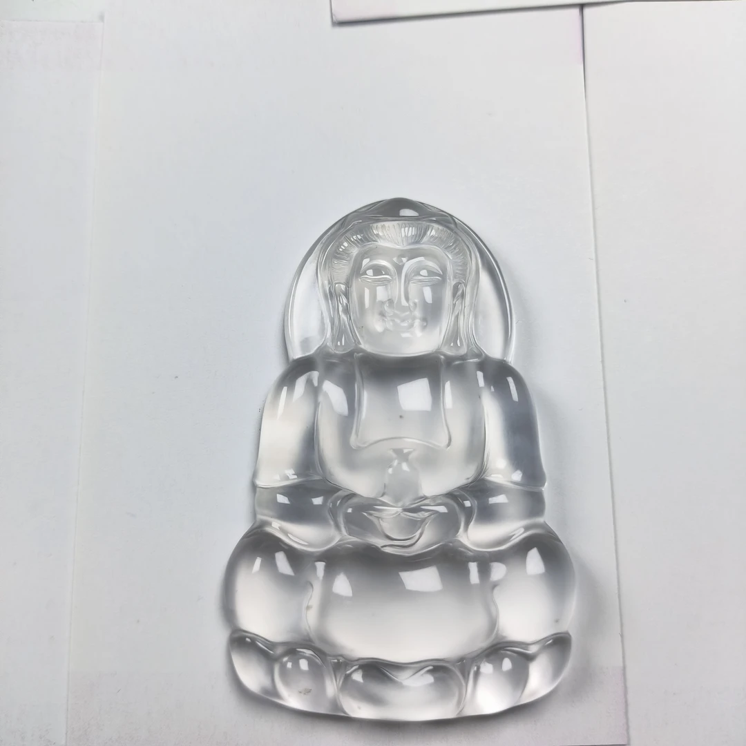 甘饴珠宝男士吊坠大观自在菩萨观音黑钢光系列