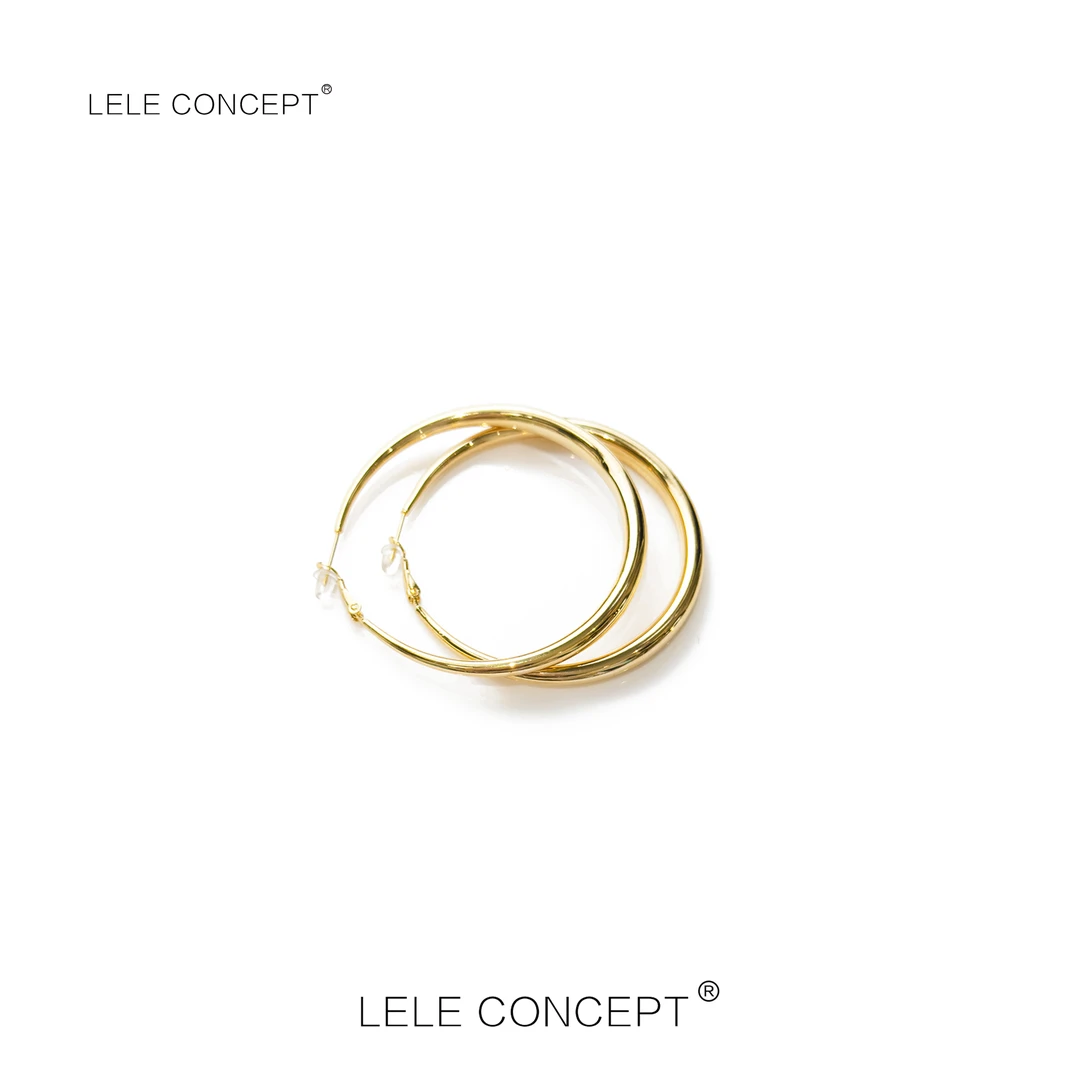 铜合金耳饰 LELE CONCEPT｜【如一】百搭简约欧美冷淡风耳圈SP0216