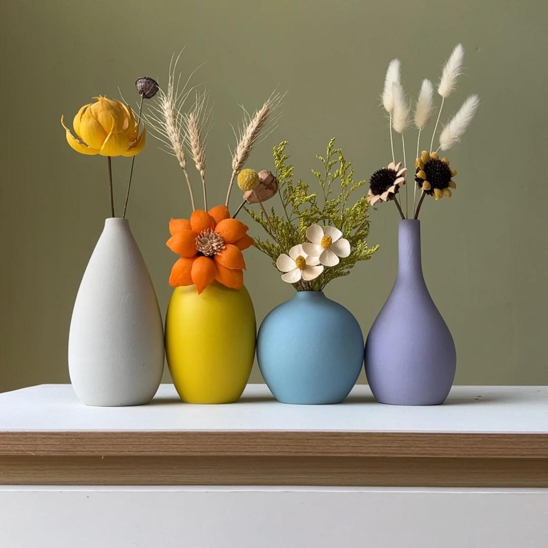 摆件花瓶带花高度20-30厘米左右