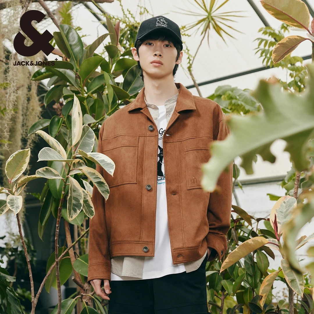 【商场同款】杰克琼斯春季新款简约立体钢印字母夹克外套高级感男
