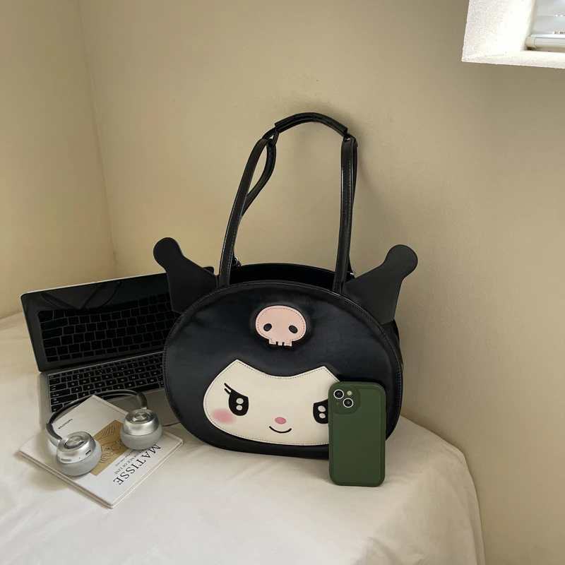 (库洛米一包多用）新款超可爱大容量少女风单肩斜挎双肩包