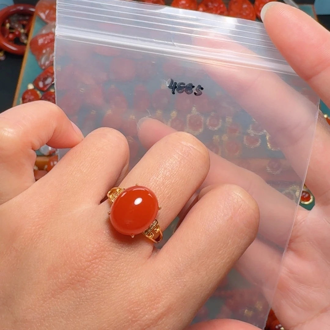 南红玛瑙南红银S925镶嵌