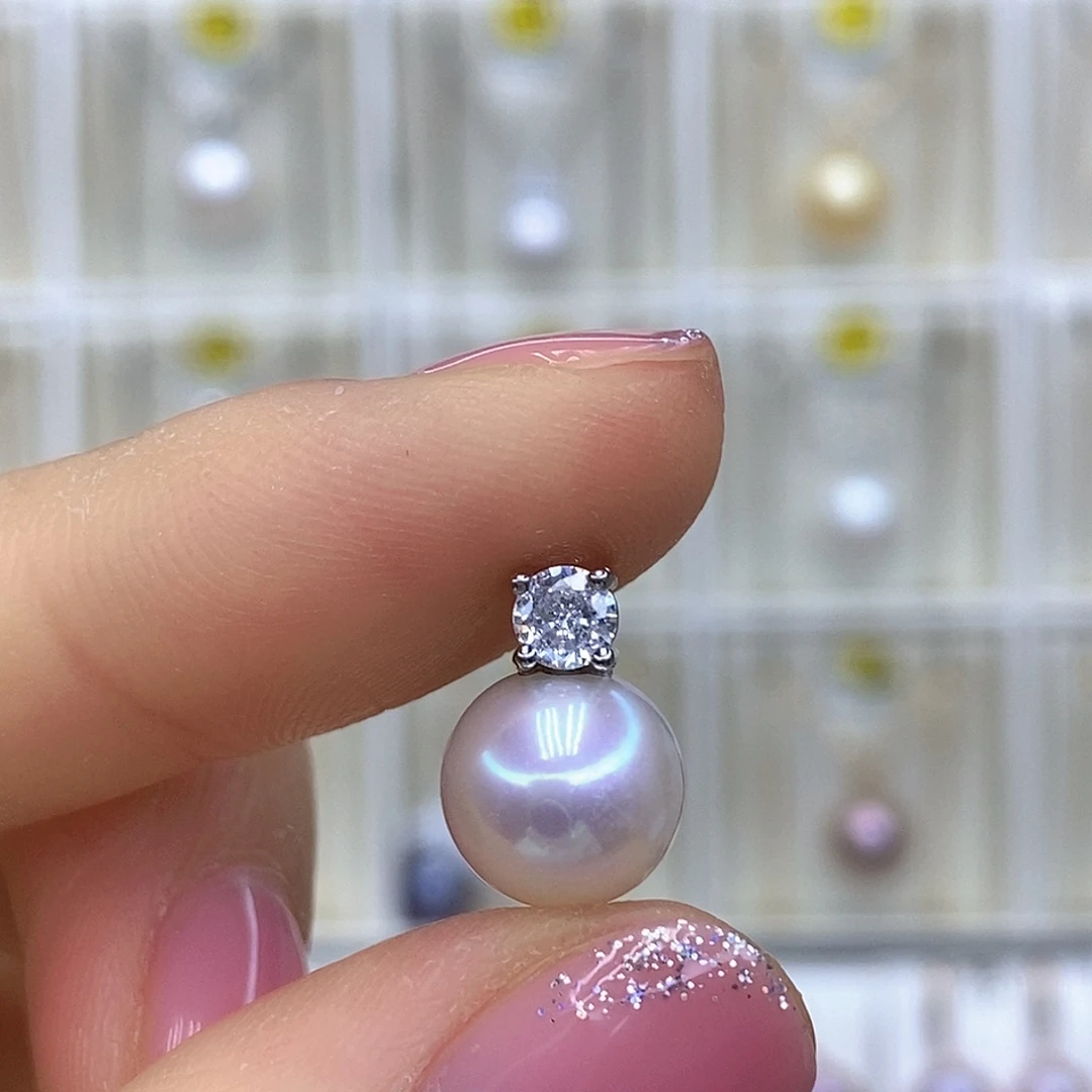 未镶嵌淡水珍珠吊坠(赠链)