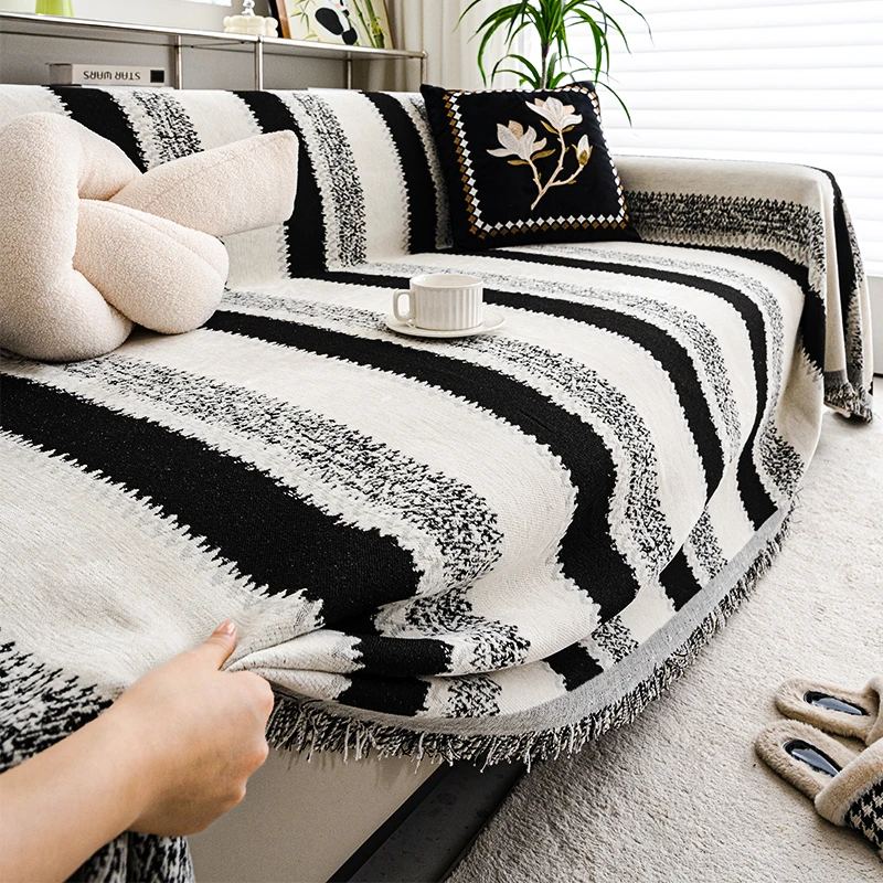 沙发盖布2025新款四季通用沙发坐垫高级感防猫抓全盖沙发套罩毯巾