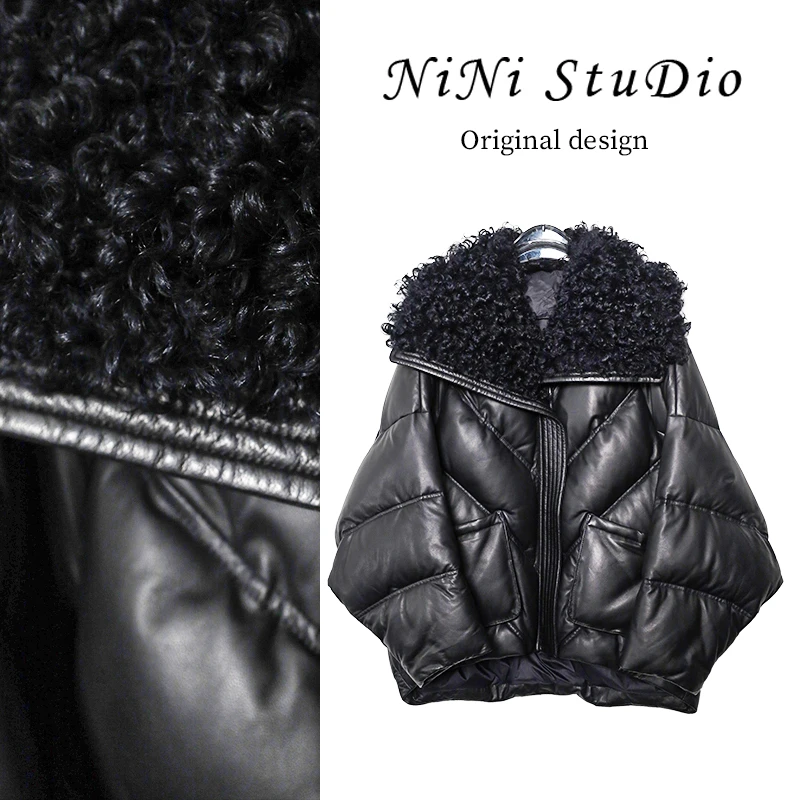 “提格拉多绵羊皮鹅绒服” 90白鹅绒 女士真皮鹅绒服 2025秋冬3069