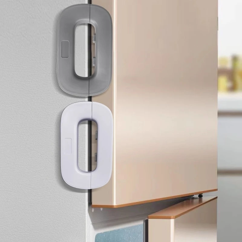 儿童冰箱安全锁防开扣雪柜门固定锁扣闭门器扣锁冰箱门关不紧神器