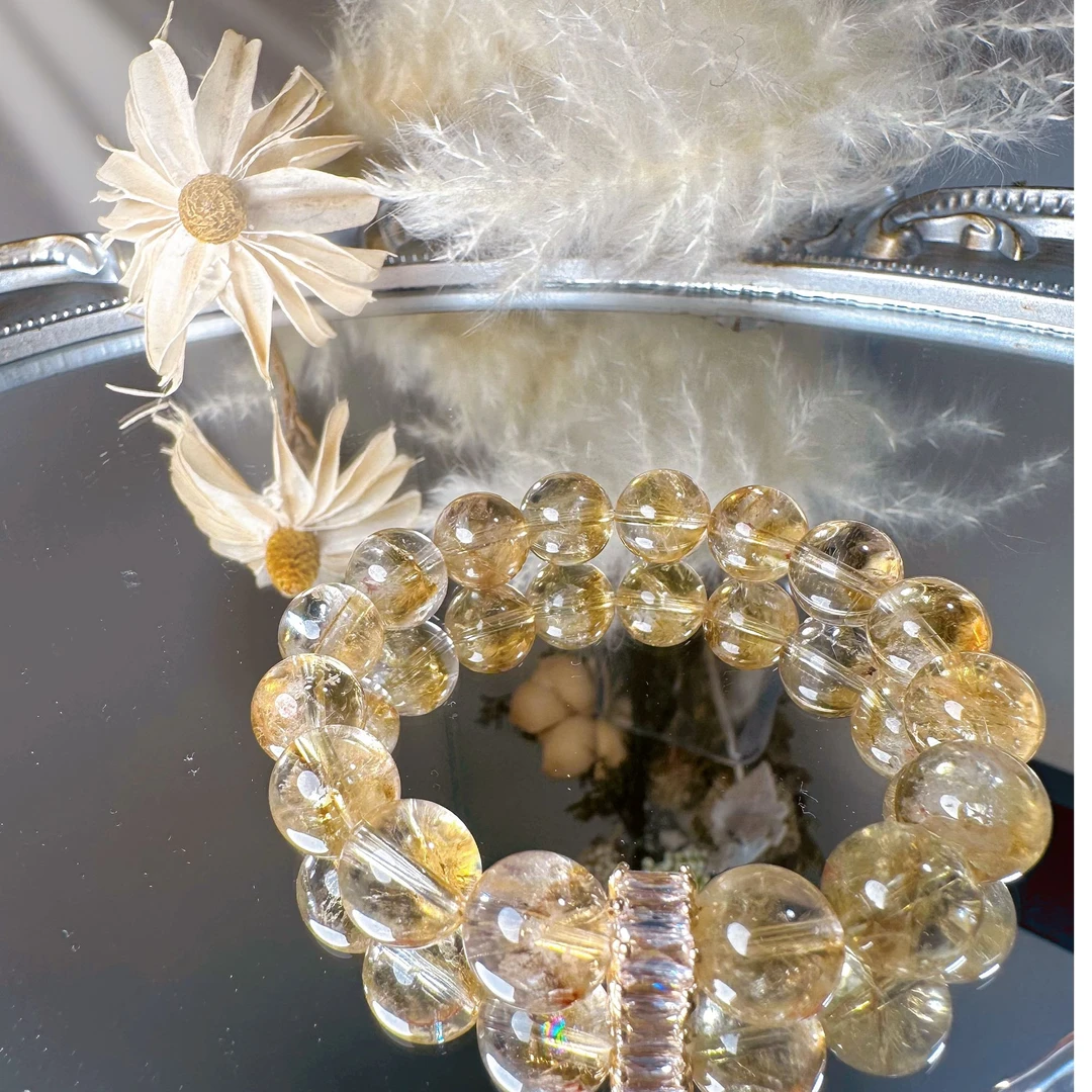 【月色琉璃】福李原创 黄塔晶+配饰【天然水晶假一赔三】