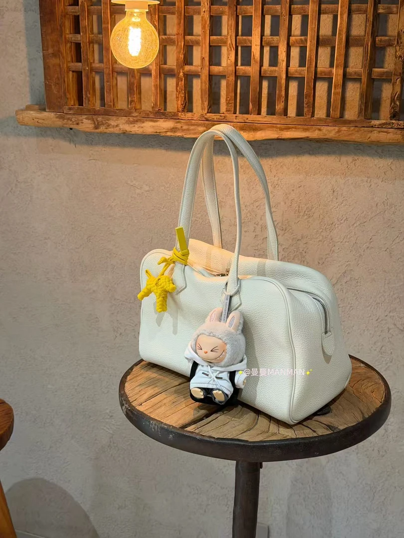 CHENZHIXIAN【白玉映沙】35厘米中古维多利亚通勤款大容量托特女包