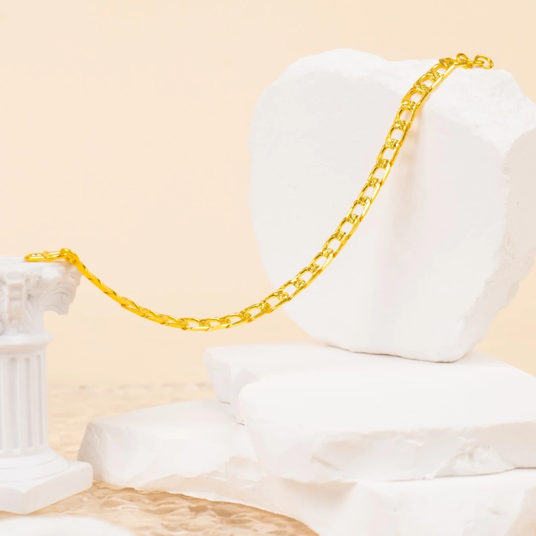 足银手链 闪光古巴手链