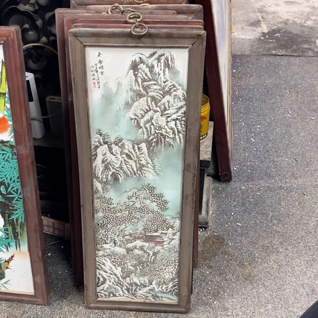 瓷片景德镇瓷板画柴窑烧制