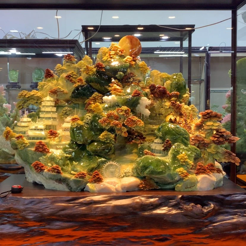 【闪购商品】未镶嵌蛇纹石玉摆件覆膜