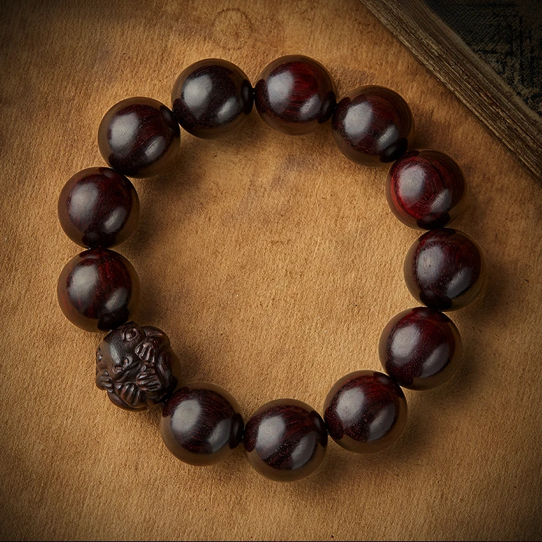 十二生肖小叶紫檀手串2026马年男文玩本命年高档圣诞节礼物送男友