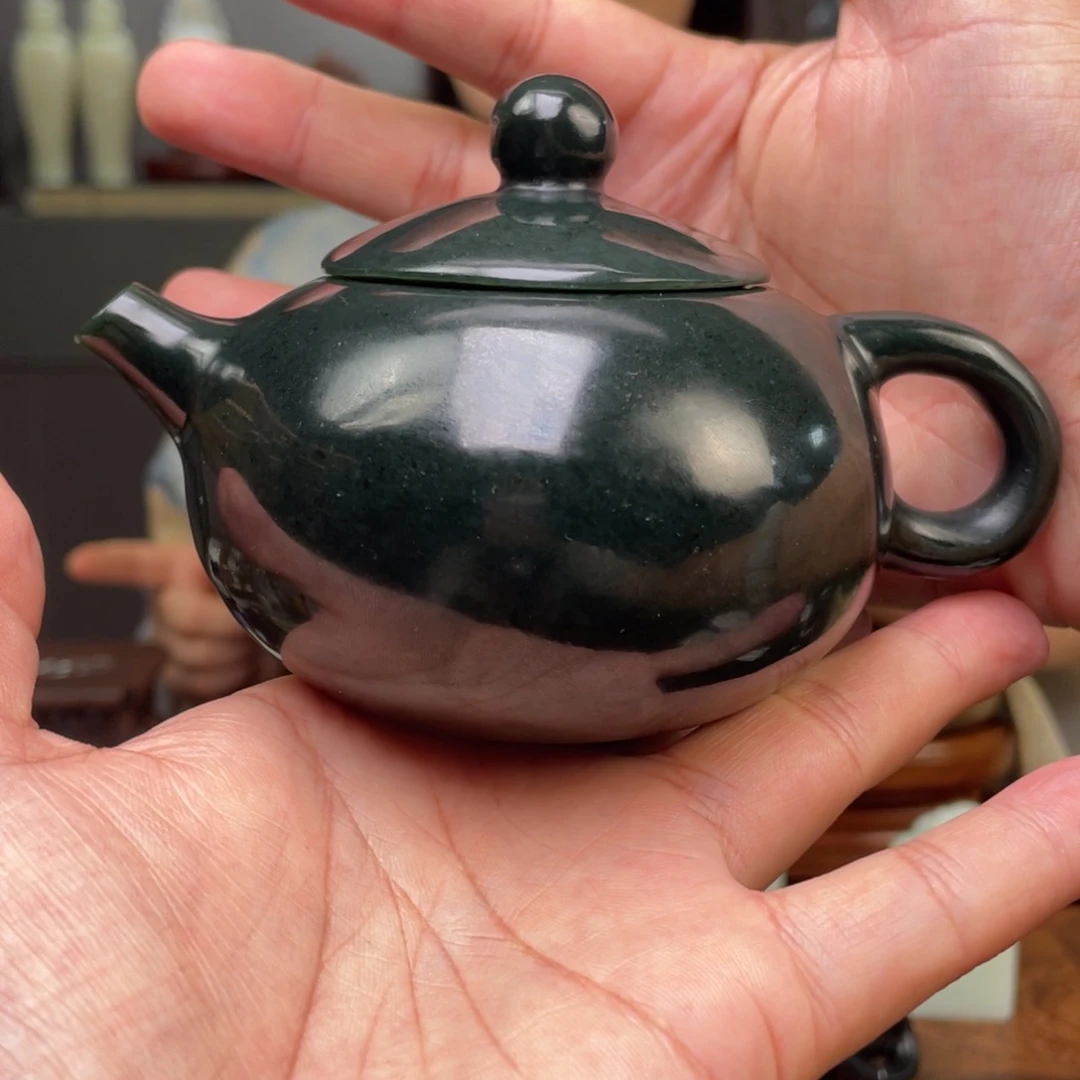 未镶嵌和田玉摆件和田玉茶壶未镶嵌