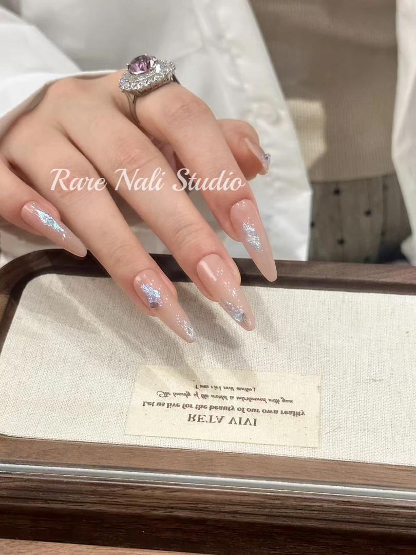 【人鱼眼泪】rarenailstudio纯手工穿戴甲
