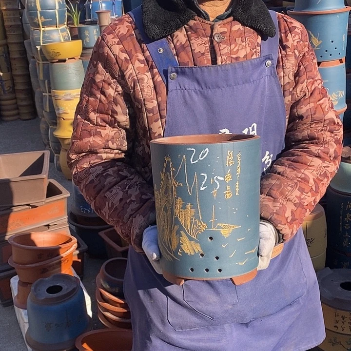 紫砂花盆紫砂花盆