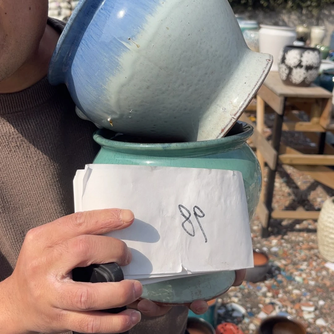 红陶扬扬花盆0216-1051