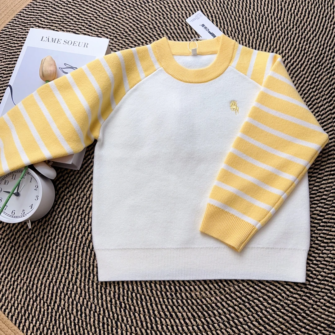 MINIIEF【爱依服童装】2026冬秋冬新款韩版甜美洋气女童毛织上衣