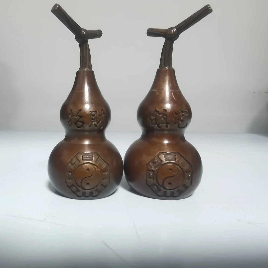 铜葫芦摆件一件葫芦