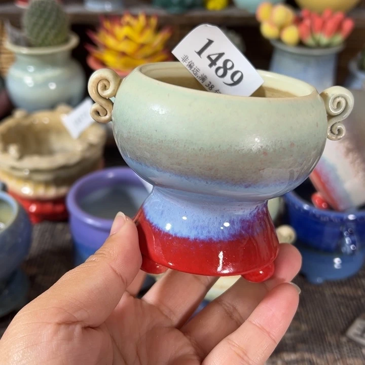 口6高8 手工花盆满30包邮