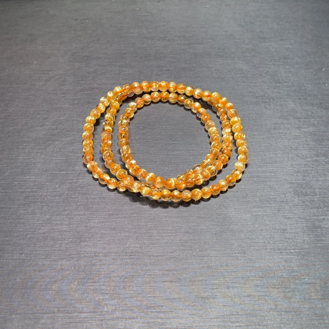 一***愿水晶手串未镶嵌金钛晶