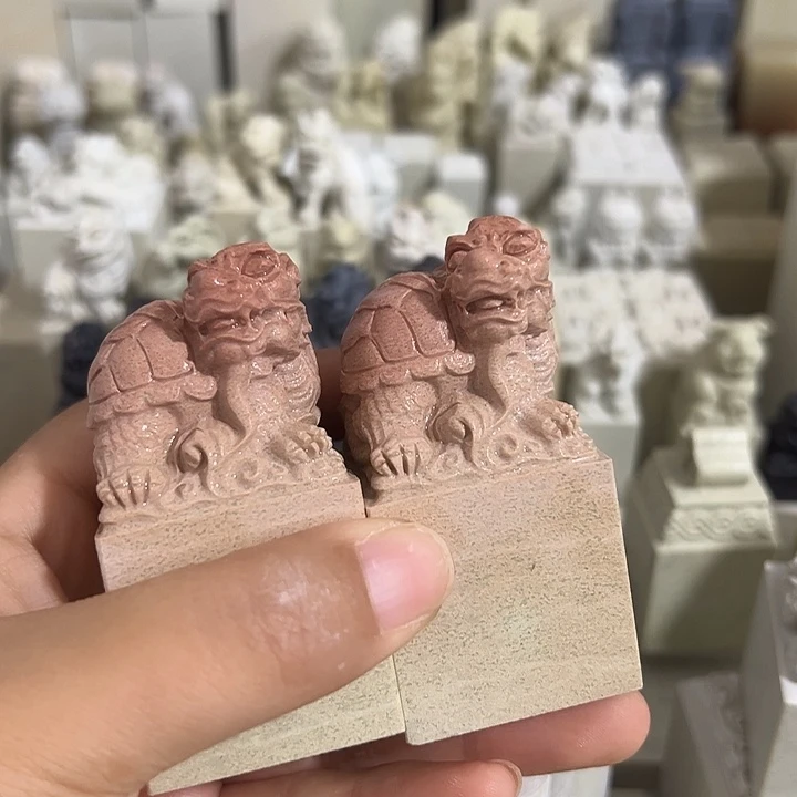 金***刻印度石新矿印石如图