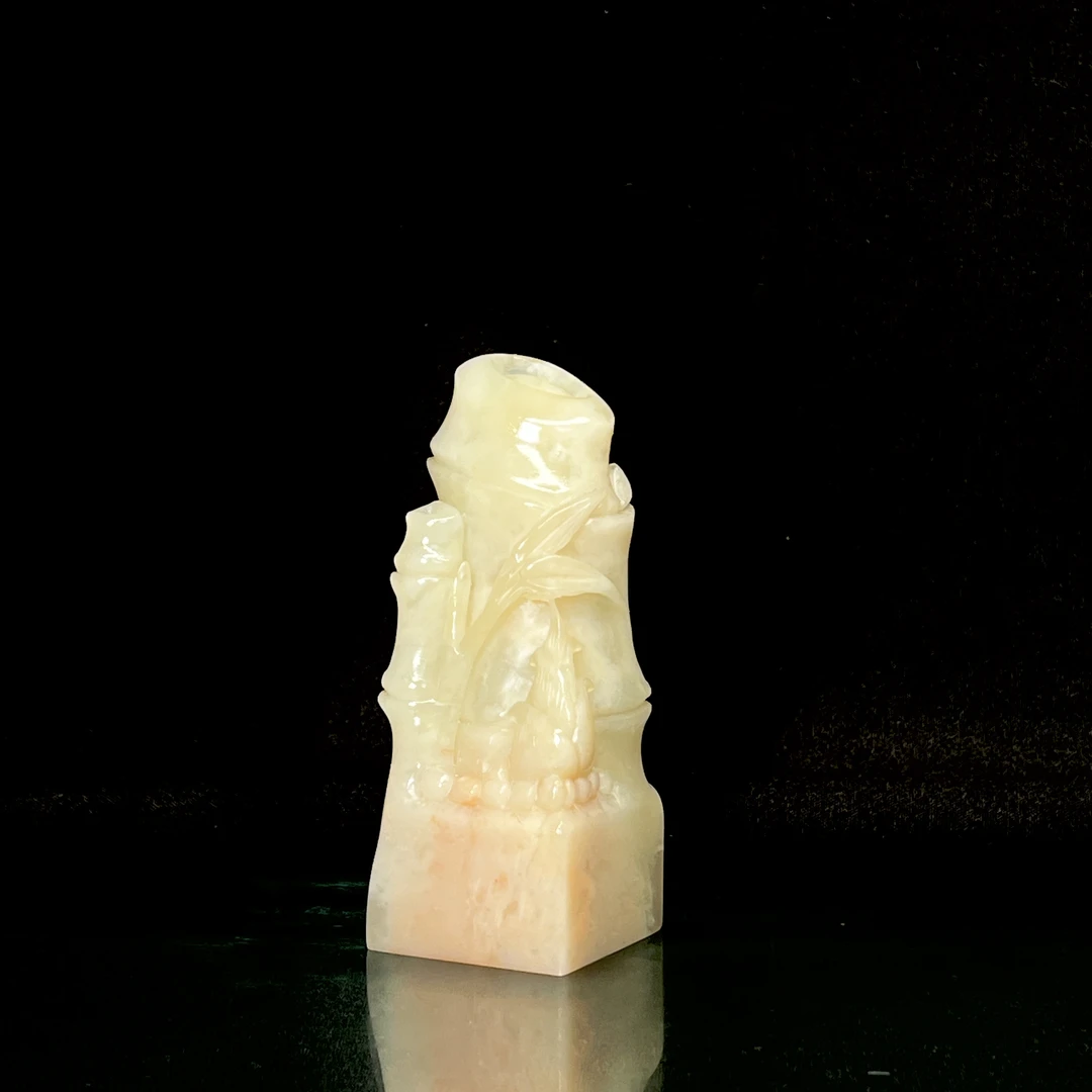 一心印社 篆刻老挝石闲章竹节2.8*2.8*7.5厘米