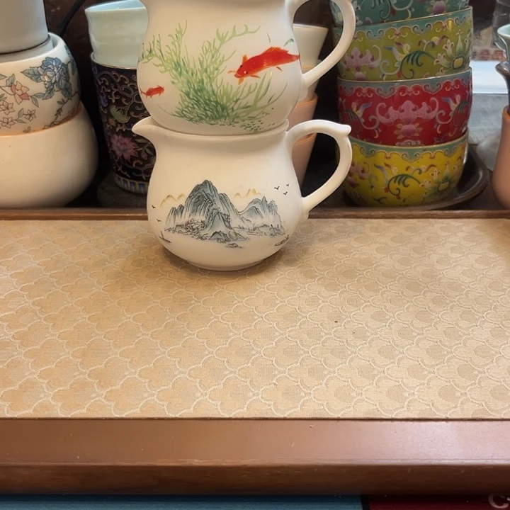 陶瓷公杯微瑕2个一组