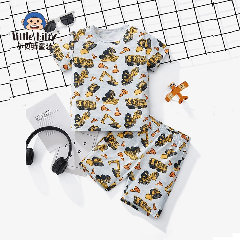 儿童T恤套装新款儿童短袖休闲T恤儿童夏季套装新款套男童夏装套装
