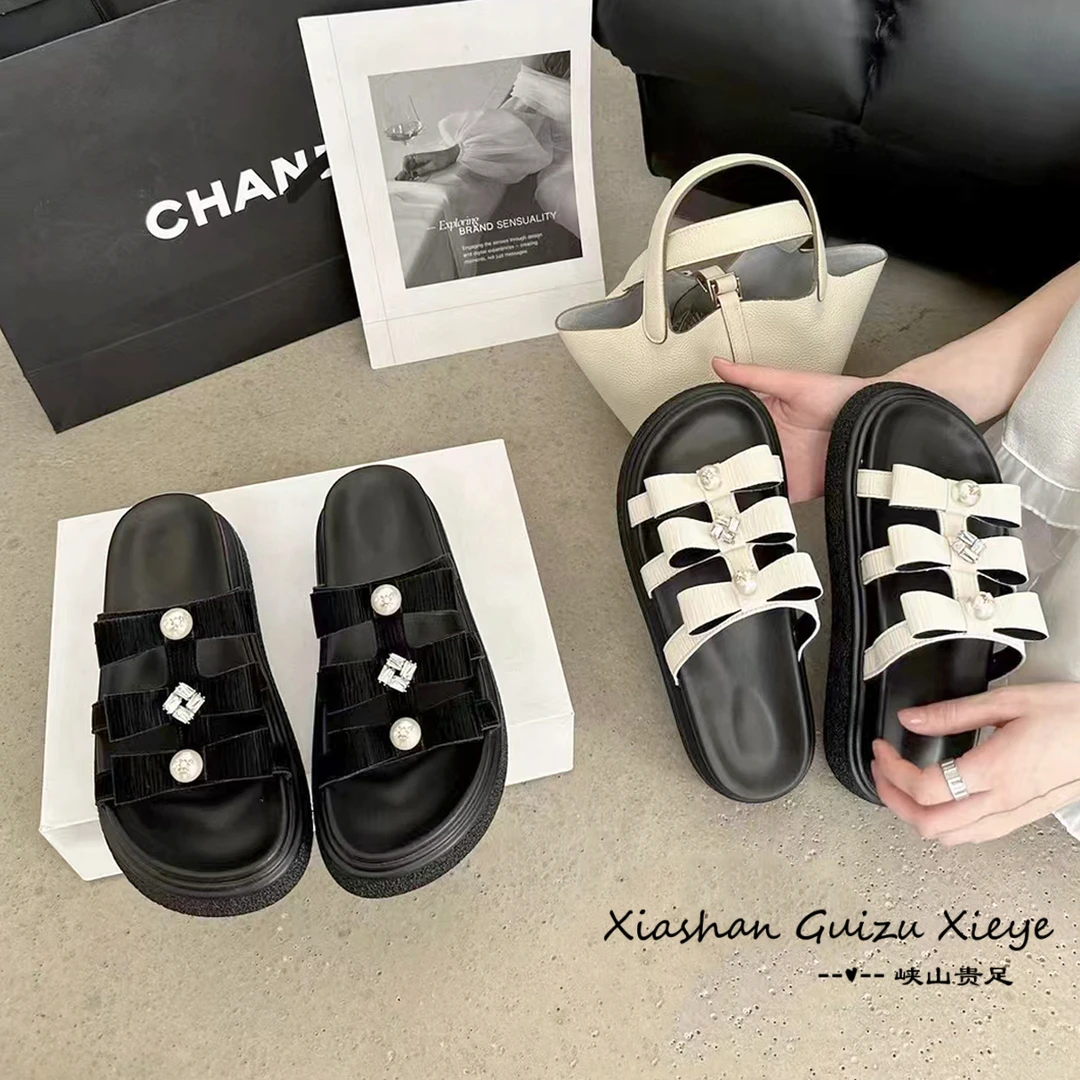 特惠 韩版休闲时尚舒适轻便厚底松糕拖鞋 912-2