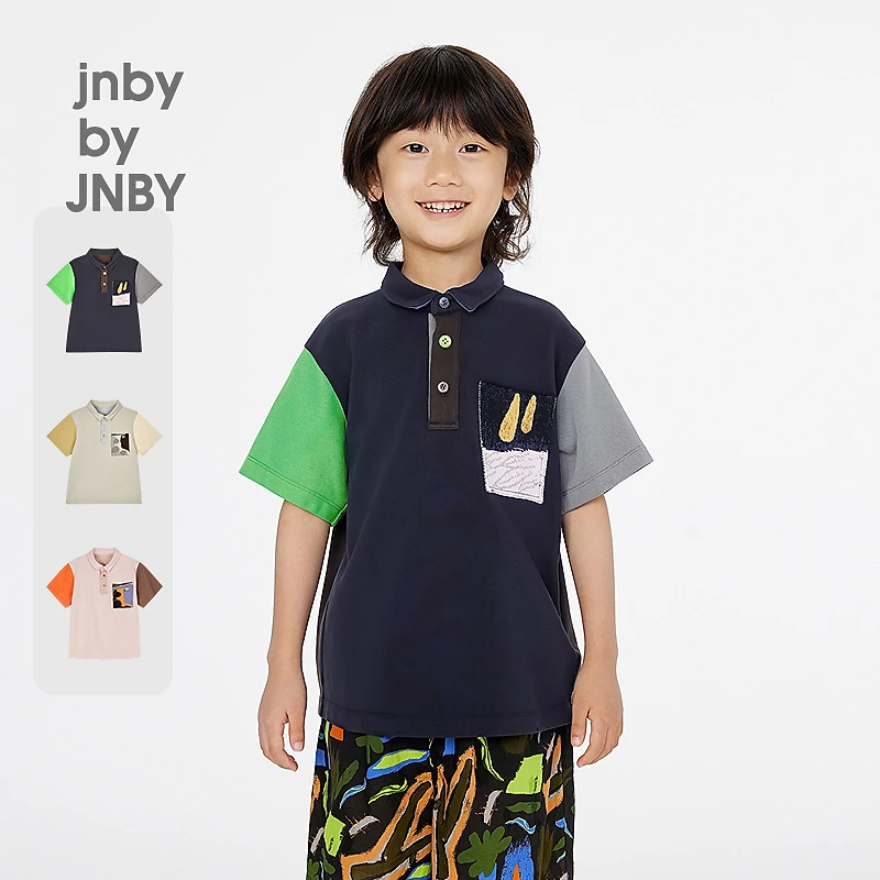 新款江南布衣童装宽松短袖polo衫25夏男女童1P4112990