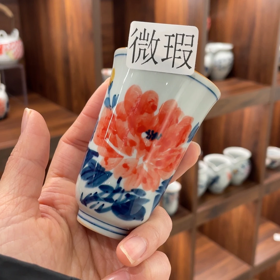 微瑕釉下彩纯手工绘制