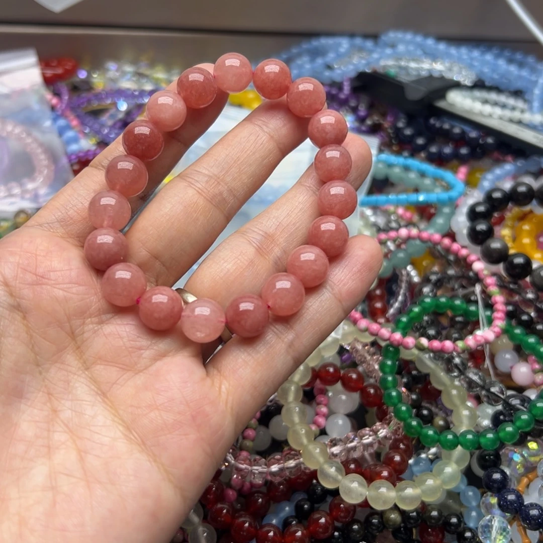 烟晶手链未镶嵌红纹10