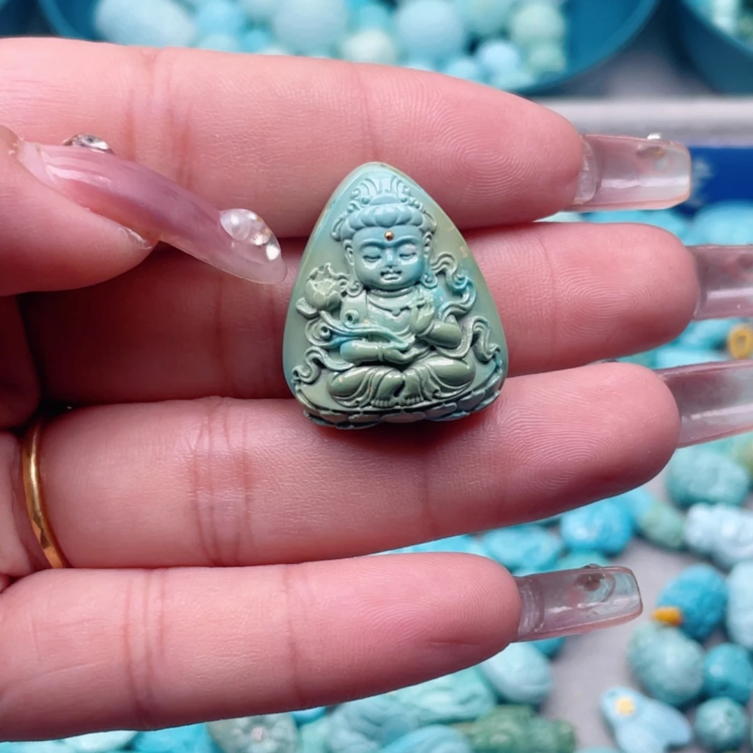 绿松石未镶嵌吊坠(不含链)