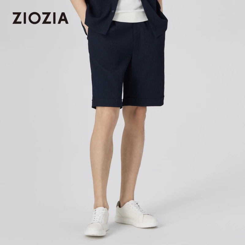 ZIOZIA韩国通勤男装休闲易打理短裤夏季ZPHD2507