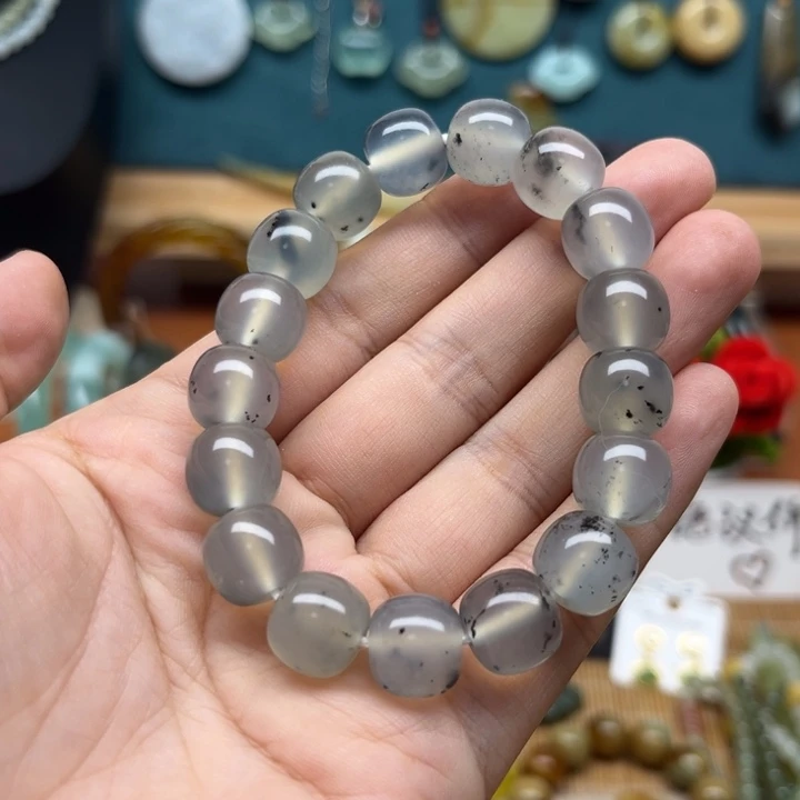 未镶嵌蛇纹石玉手串
