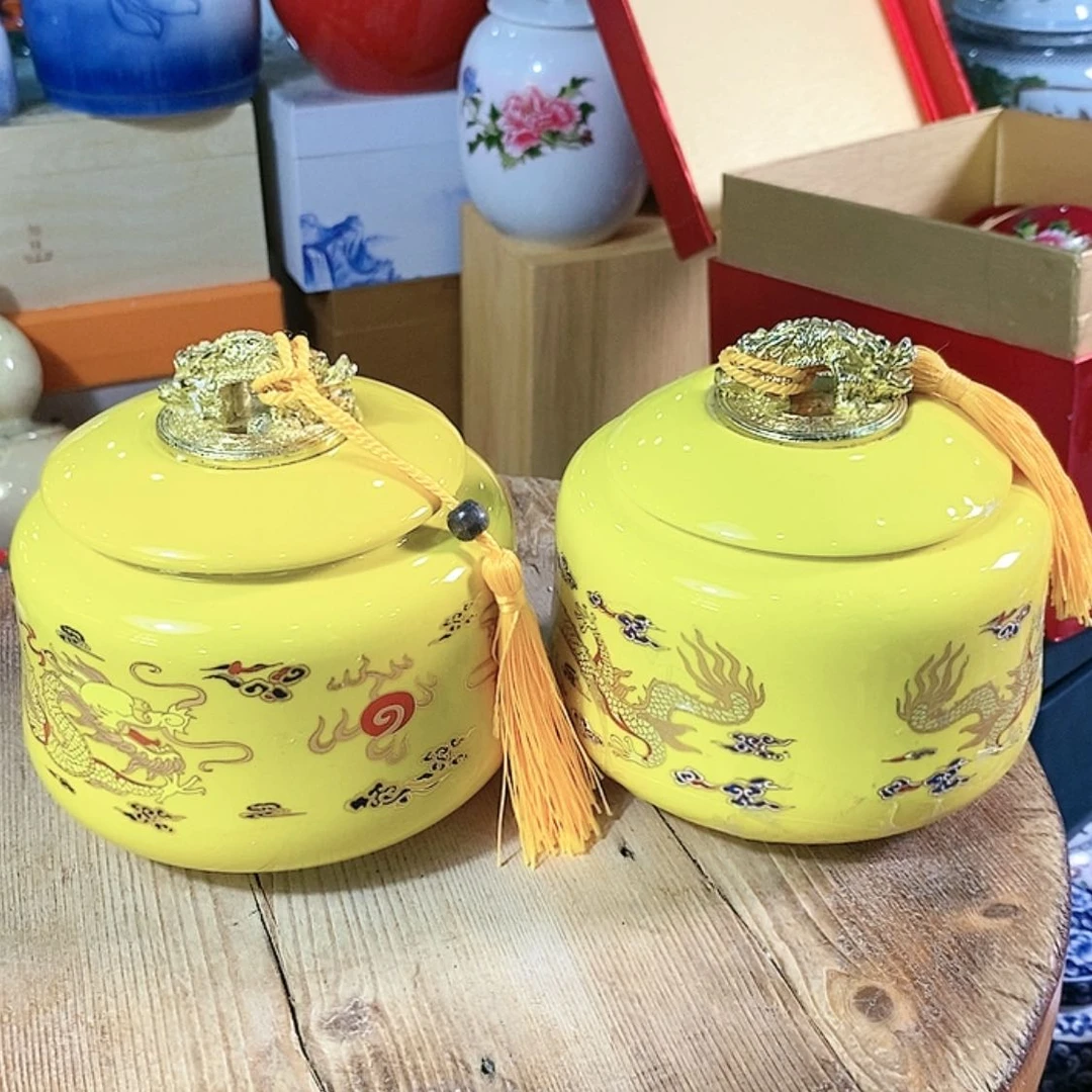 【闪购商品】瓷片陶瓷茶叶罐密封罐