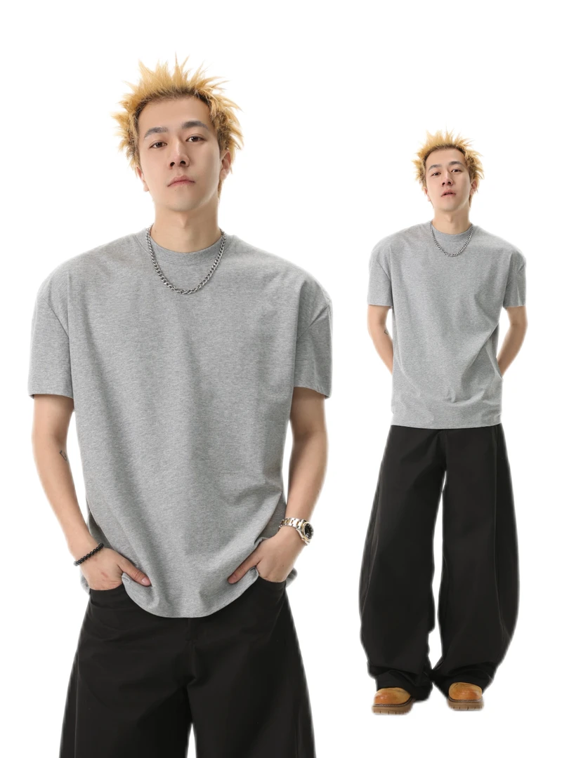 夏季凉感260g短袖冰皮科技透气吸汗速干T恤圆领印花情侣冰爽TEE