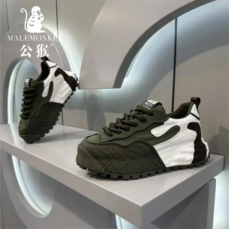 公猴男鞋新款厚底增高时尚休闲鞋男士舒适百搭防滑耐磨老爹鞋TT02