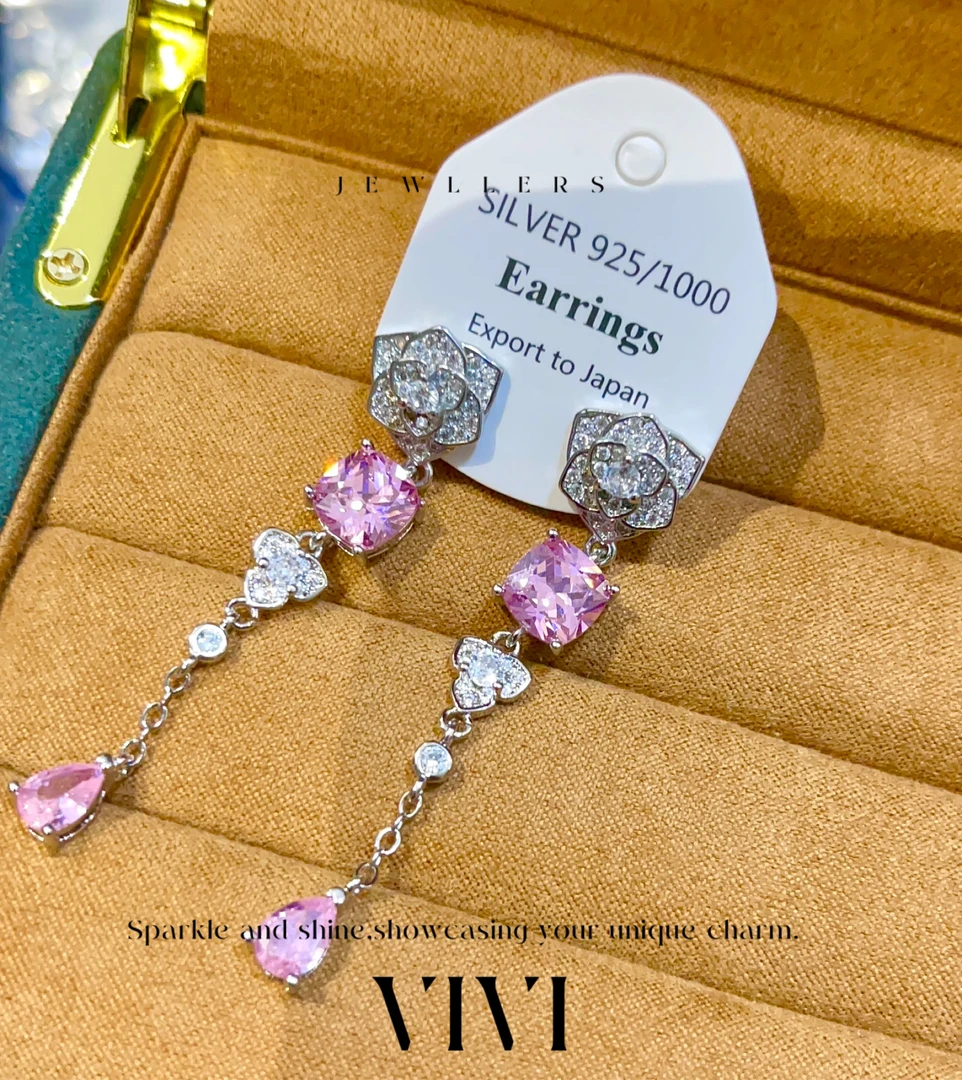 铜合金树脂耳饰 外贸高品轻奢气质耳饰E6569