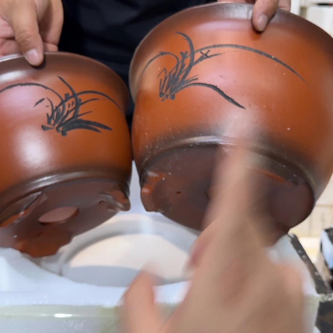 紫砂花盆口径26厘米