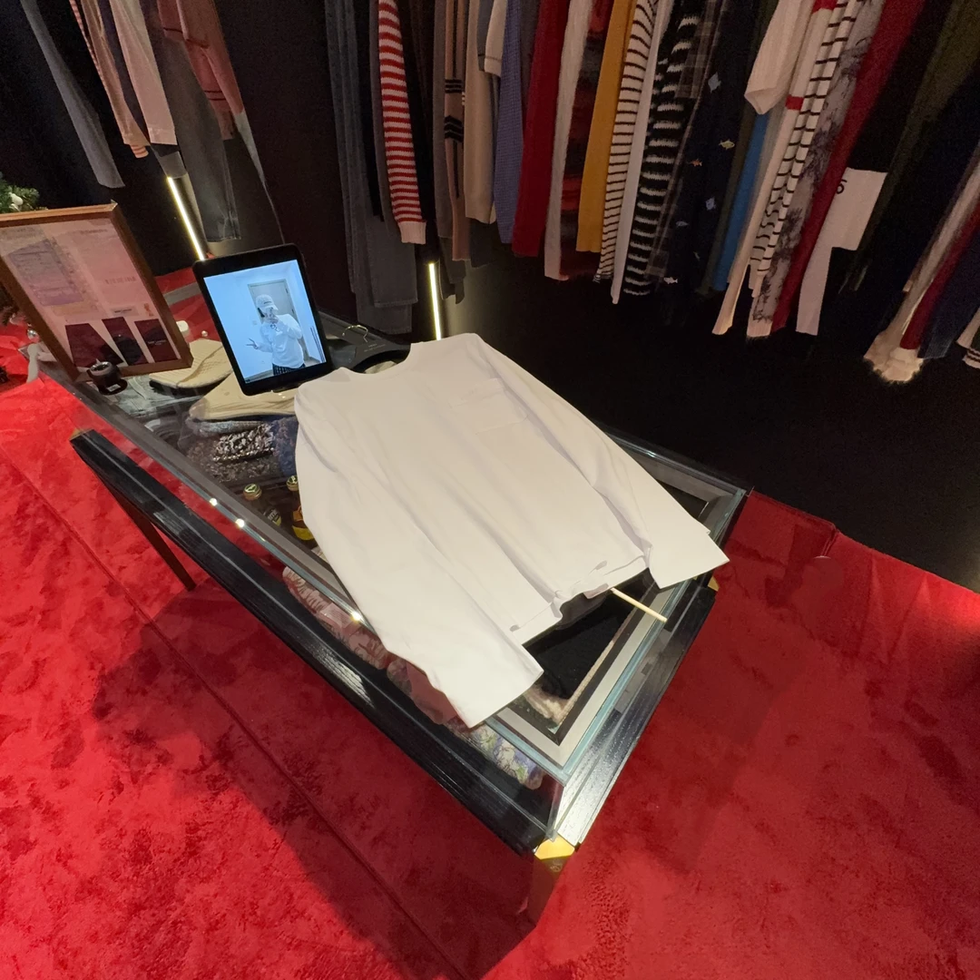 HM 24/FW 口袋刺绣字母长袖平纹T恤#1179上新