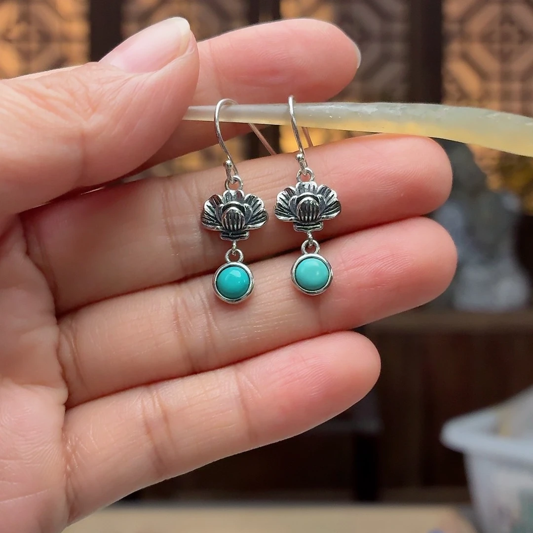 银S925镶嵌绿松石珠宝奇石