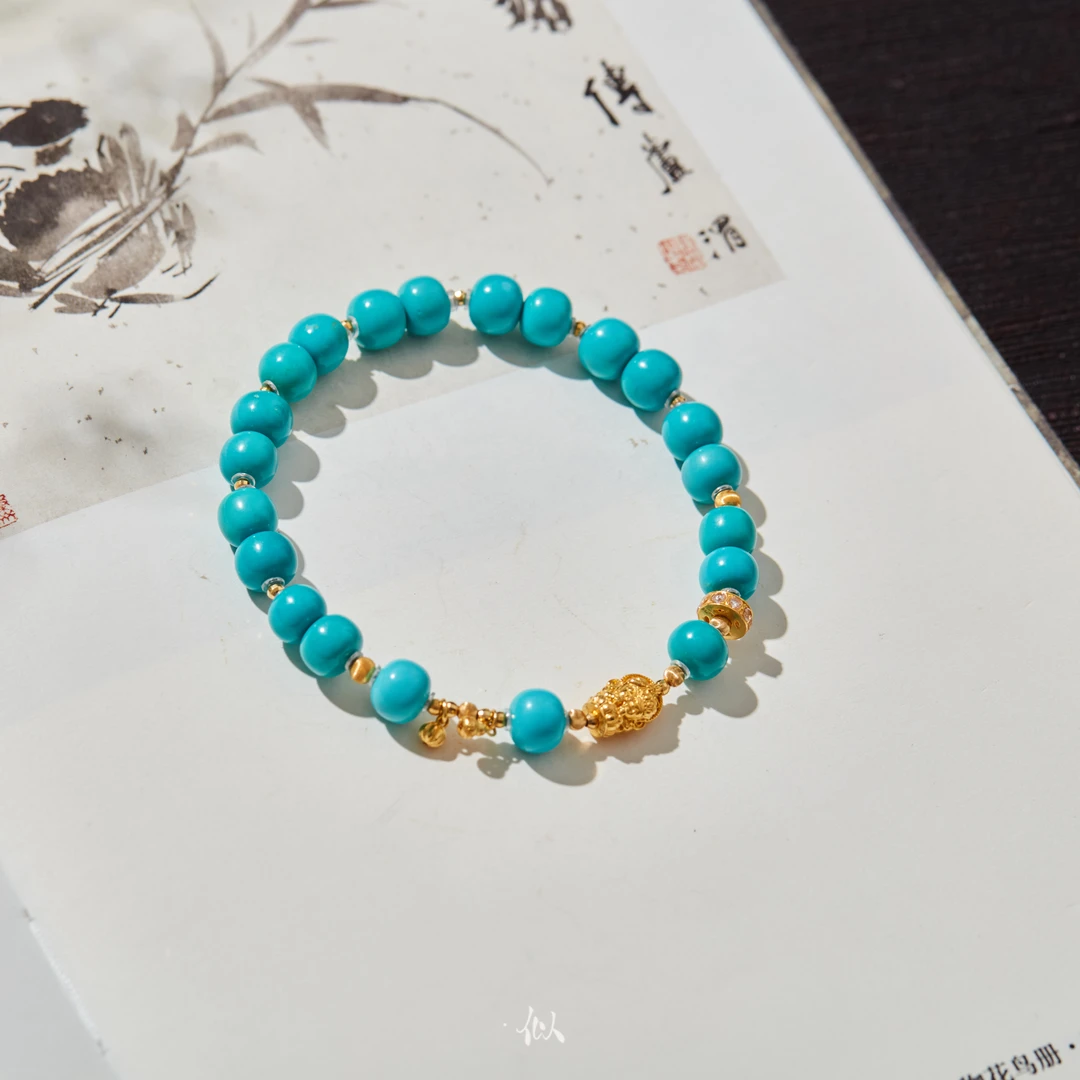 【池南】·似梓珠宝· 18K绿松手链 SZCC2402747