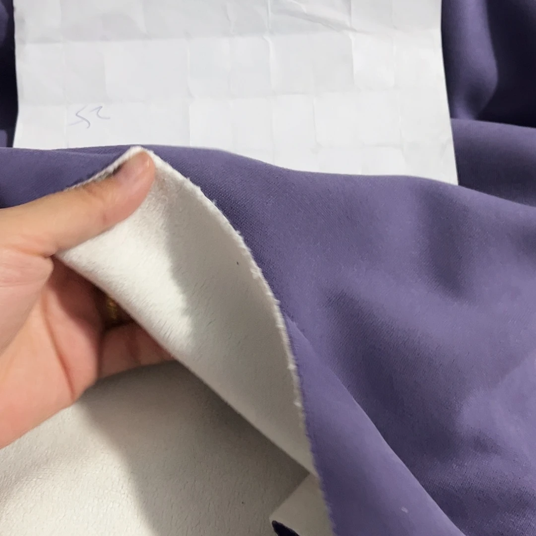 薰衣草紫色奥利绒1.8×1.8米长带螺纹手