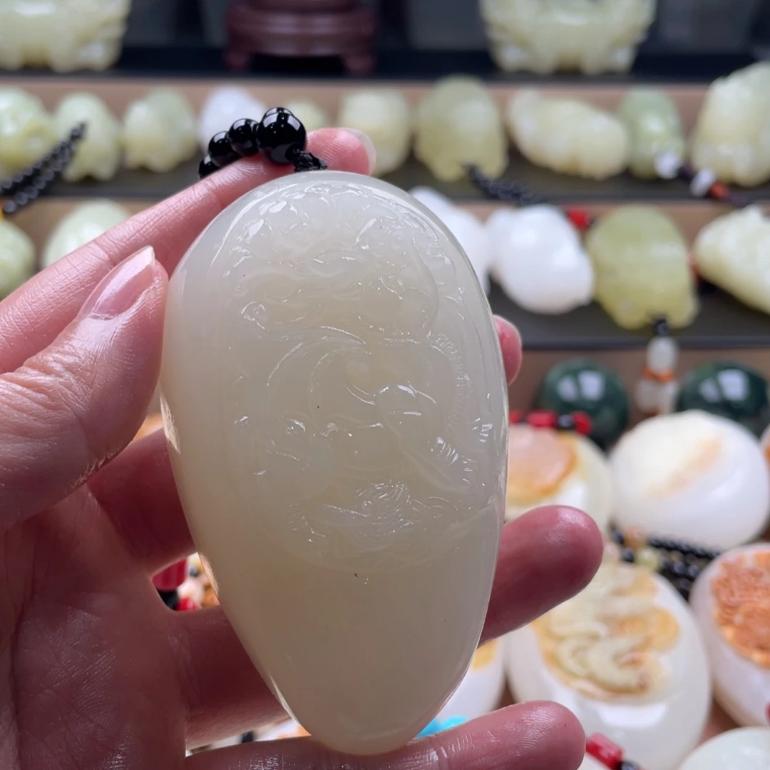 轩***石材天然古青石手把件