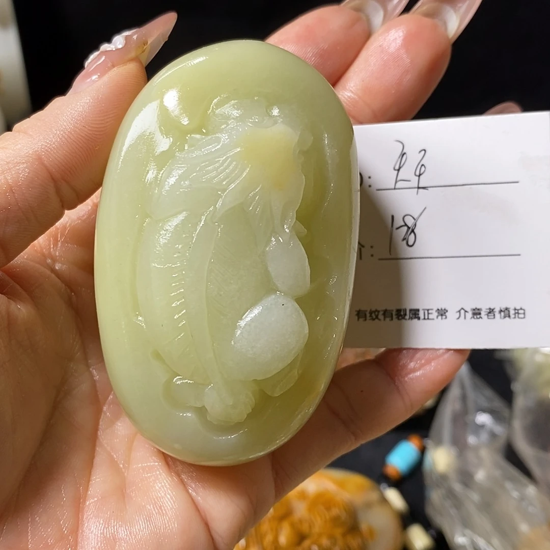 石材天****y古青石手把件