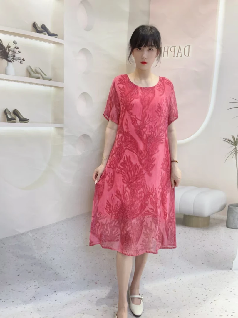 五姐姐精选圆领连衣裙