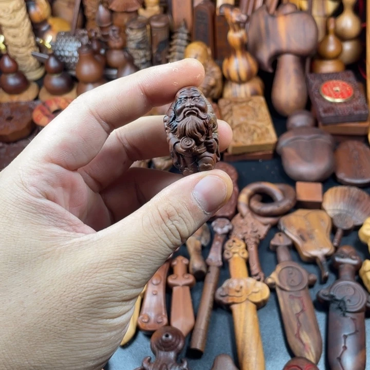 红***社桃木雷击枣木钟馗一个